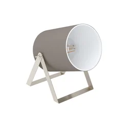 Eglo Villabate 1 stona lampa/1, e27, sivo-smeđa/čelik/tkanina
