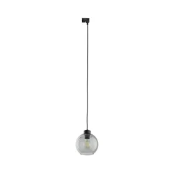 Luster na sajli za šinski sistem CUBUS 1xE27/15W/230V crna/dimljena crna