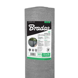 Bradas Mreža za zasenu, 95%, 1.2x10m, Siva