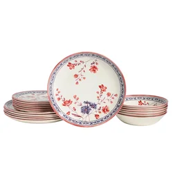 Creatable Jedilni Servis Cottage Bunt, 18-Delni