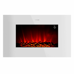 Ukrasni Zidni Električni Kamin Cecotec ReadyWarm 3590 Flames Connected Bijela 1000 - 2000 W