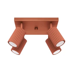 Sollux SL.1640 - Spot lampa KARBON 4xGU10/10W/230V narandžasta