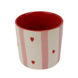 Cute&Cool HOME dekor šolja sa srcima roze 400ml