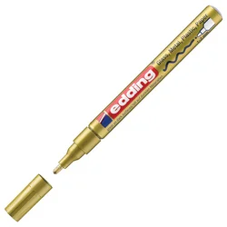 Marker permanentni sjajni lakirajući 1-2mm edding 751 zlatni
