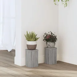 Stalci za biljke 2 kom boja hrasta 10x10x18cm konstruirano drvo