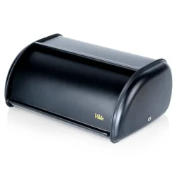 Vilde 259615 - Crna metalna kutija za hleb 36x23x14.5 cm