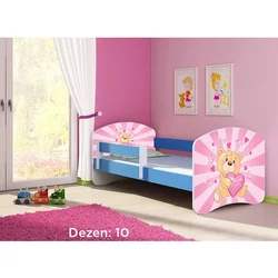 Deciji krevet ACMA II 160x80 + dusek 6 cm BLUE10