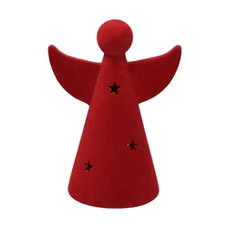 Tognana Dekorativna figura Anđeo sa LED svetlom, 23 cm, Crvena