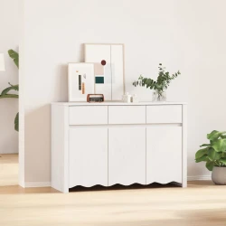 Kreveta Drammen Bijelo 114 x 43 x 75,5 cm Čvrsto borovo drvo