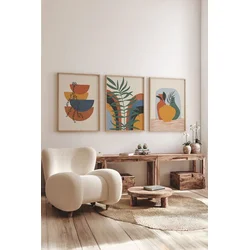 Wallity slika 3Dartsoho20, 3 dijela, 33 x 48 cm