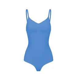 cfab Oblikovanje postave Sculpting Shapewear mit String cijansko modra