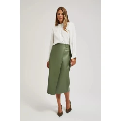 Marisse Waxed Midi Skirt