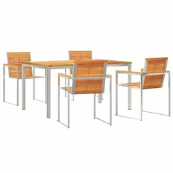 Vidaxl Komplet za jedilnico v vrtu 5 pcs