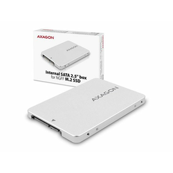 Axagon RSS-M2SD 2,5 SATA M.2 SSD adapter, aluminij, srebrna