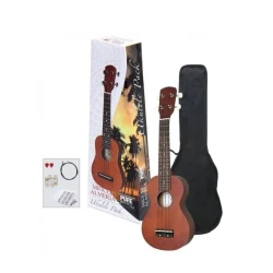Ukulele Miguel Almeria Pure – set, rdeč