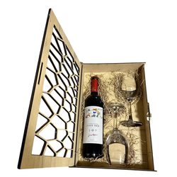 Zvonko Bogdan Život teče Gift Box 2 čaše - model saće