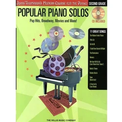 THOMPSON:POPULAR piano SOLOS SECOND GRADE+CD
