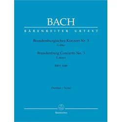 BACH J.S.:BRANDENBUG CONCERTO NO.3 SCORE