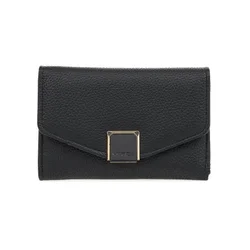 Verde Novčanik ženski manji sa elegantnom kopcom 1433, 15×3×10.5 cm crna ( 16NZV1433B )
