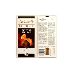 LINDT Excellence Orange intenzivna pomarančna temna čokolada 100 g