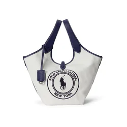 Polo Ralph Lauren Nakupovalna torba mornarska / bela