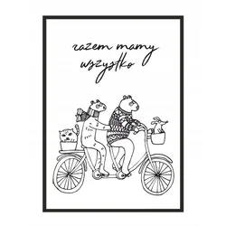 shumee PLAKAT V OKVIRJU 53x73 cm Skupaj P990