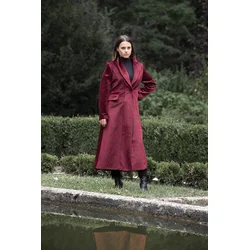 BOUCLÉ MODA Ženski kaput Ana Karenjina, Bordo
