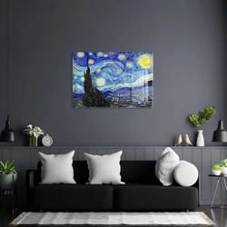 Wallity Dekorativna slika na kaljenom staklu, 70x100cm, Šarena