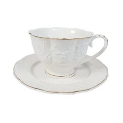 PORCELAN SET ZA KAFU 200ml 6/1 (EMB/ROSE) XIN-8362