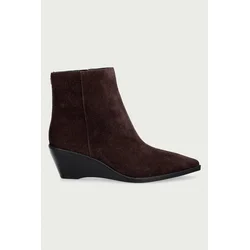 MICHAEL Michael Kors gležnarski čevlji s polno peto ženski semiš Austin Wedge Bootie