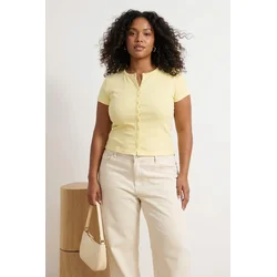 Trendyol Curve Ženska bluza Tbbss26Af00092, Žuta