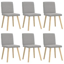 Vidaxl Jedilni stoli 6 kosov Cloud Grey Fabric