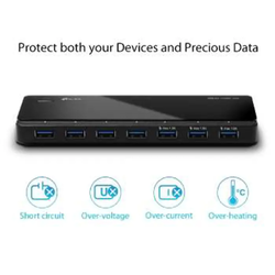 TP-LINK Adapter UH700 prenosni HUB/7xUSB 3.0/napajanje crni