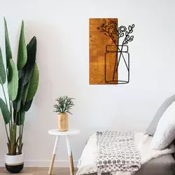 Wallity Zidna dekoracija Cicek1, 40x58 cm, Smeđe boje