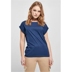 Womens T-shirt with extended shoulder spaceblue