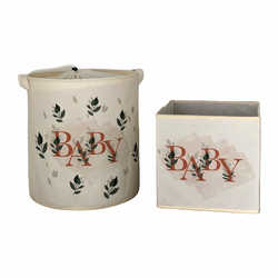 Aberto Design Set 2 korpe za odlaganje Krem