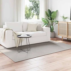 Tepisi za područja LUGO Krem i Siva 140 x 200 cm Poliester