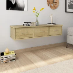 Zidna polica s ladicama 88x26x18,5 cm konstruirano drvo