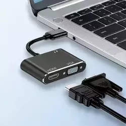 Kettz konvertor kt-u2hv055 usb 3.0 m. na hdmi + vga + aux 3.5mm ( 11-302 )