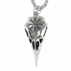 Ogrlica z obeskom Raven Skull - PSY940