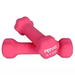 RING bučice za aerobik 2x0.5kg RX DB2133-0.5 Roze