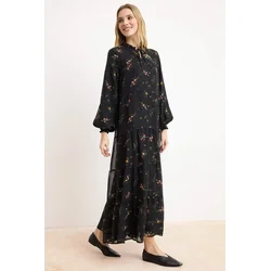 Trendyol Modest Ženska haljina Tctaw25Eb00091, Crna