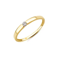 DIAMANT LETERNEL Prstan Ring aus 333 Gelbgold mit 0.05 Karat Diamant srebrna