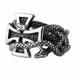 Prstan ETNOX - Iron cross - SR4025