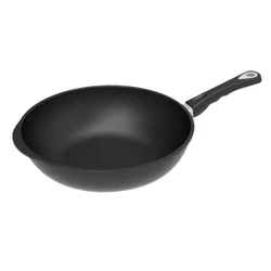Wok pan, aluminum, 32 cm - AMT Gastroguss