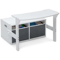 Kinder home Dečija drvena klupa, radni sto i organizator - 3