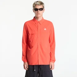 Srajca Nike ACG Aireez Mens Long-Sleeve Button-Up Trail Running Top Lt Crimson/ Summit White L