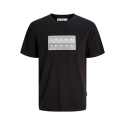 JACK & JONES Majica JCOFusion siva/črna/bela