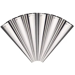 6-piece cream horn mould set, stainless steel - MasterClass