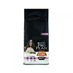 14 kg PRO PLAN Medium/Large Adult 7+ Sensitive Skin - OPTIDERMA